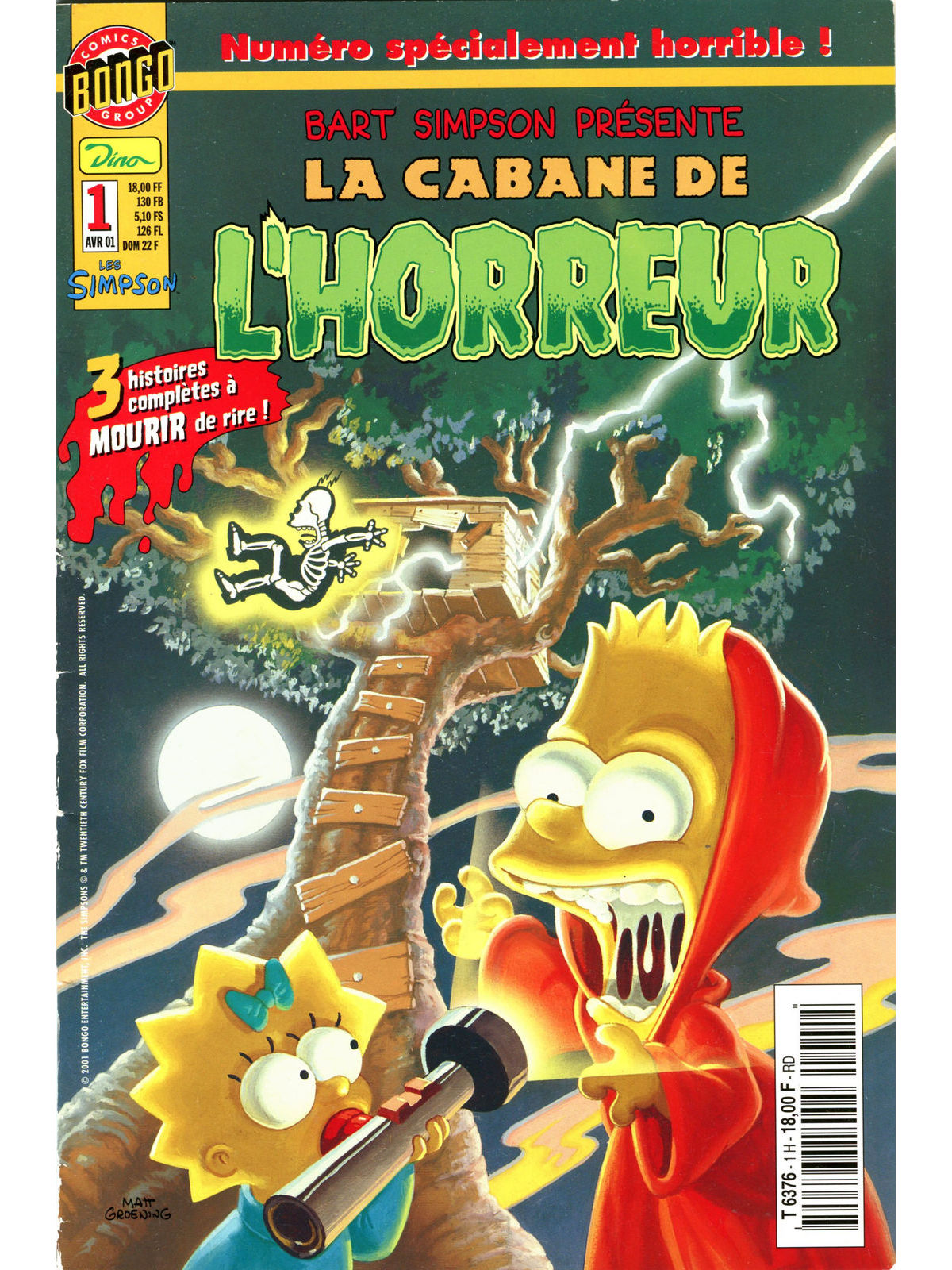 simpson (les)bart simpson présente la cabane de l\'horreur